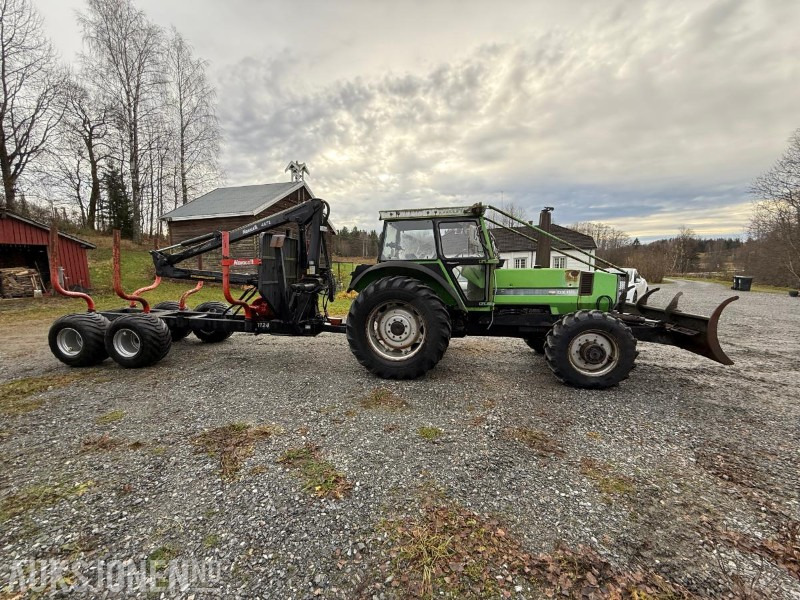 1981 Deutz DX 110A m/ tømmerhenger - Traktors: foto 4 1981 Deutz DX 110A m/ tømmerhenger - Traktors: foto 4