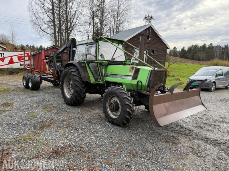 1981 Deutz DX 110A m/ tømmerhenger - Traktors: foto 3 1981 Deutz DX 110A m/ tømmerhenger - Traktors: foto 3