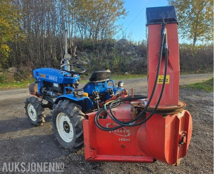 1982 Iseki Tx1300 Henger Snøfres Lunnebom Bakskuffe MVA-fri - Traktors: foto 2 1982 Iseki Tx1300 Henger Snøfres Lunnebom Bakskuffe MVA-fri - Traktors: foto 2