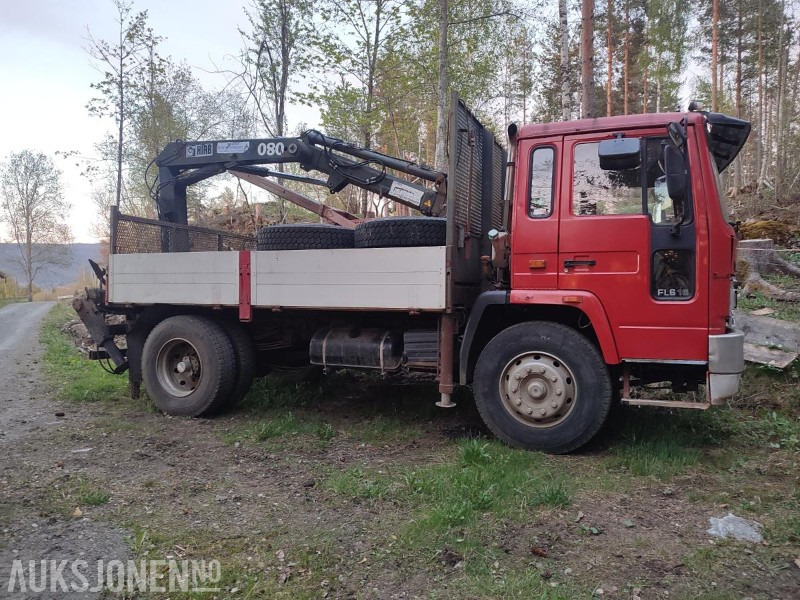 1986 Volvo FL616 4x2 Lastebil med kran Mannskapskurv Vinterdekk REPARASJONSOBJEKT - Kravas auto ar manipulatoru: foto 4 1986 Volvo FL616 4x2 Lastebil med kran Mannskapskurv Vinterdekk REPARASJONSOBJEKT - Kravas auto ar manipulatoru: foto 4