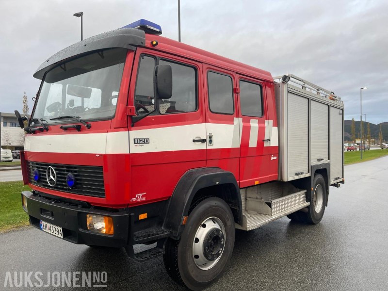 Ugunsdzēsēju mašīna 1990 Mercedes-Benz 1120 AF Brannbil, med kun 44745 km, Eu godkjent til 30.04.2026: foto 1