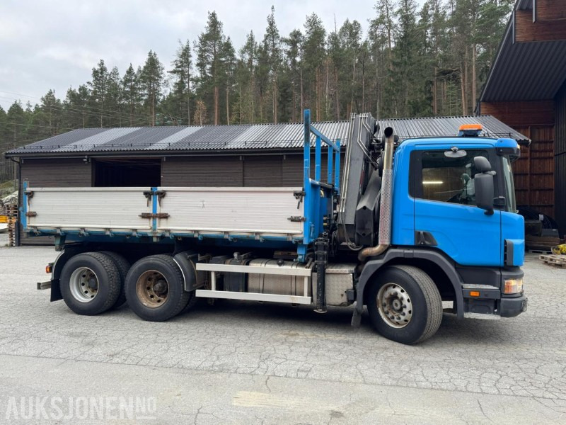 1997 Scania P124 400 kranbil med 3-veis tipp og klype - Kravas auto ar manipulatoru: foto 5 1997 Scania P124 400 kranbil med 3-veis tipp og klype - Kravas auto ar manipulatoru: foto 5