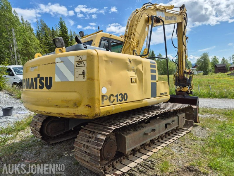 1998 Komatsu PC130, beltegraver m. Engcon tiltrotator, ny sertifisert - Ekskavators: foto 5 1998 Komatsu PC130, beltegraver m. Engcon tiltrotator, ny sertifisert - Ekskavators: foto 5