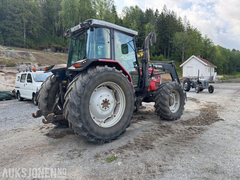 1998 Massey Ferguson 6180 Traktor med frontlaster og vendegir - Traktors: foto 5 1998 Massey Ferguson 6180 Traktor med frontlaster og vendegir - Traktors: foto 5