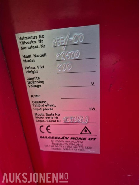 2000 Kingcat KC500 med skuffe - Honda GD411 dieselmotor - Tredjefunksjon - Traktors: foto 5 2000 Kingcat KC500 med skuffe - Honda GD411 dieselmotor - Tredjefunksjon - Traktors: foto 5