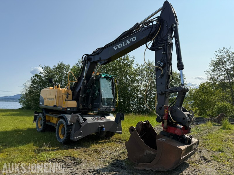 2008 Volvo EW160C hjulgraver m/ rotortilt og 3 skuffer - Ekskavators: foto 2 2008 Volvo EW160C hjulgraver m/ rotortilt og 3 skuffer - Ekskavators: foto 2