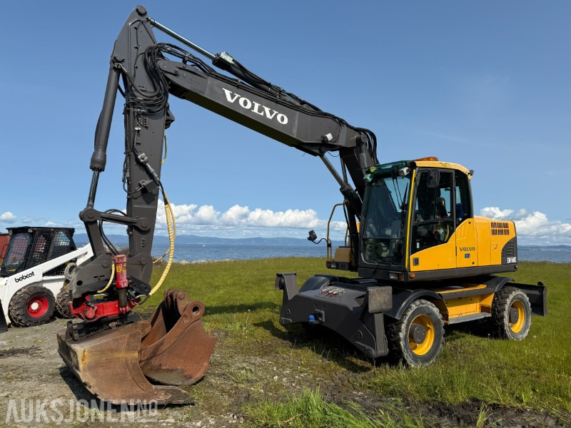 2008 Volvo EW160C hjulgraver m/ rotortilt og 3 skuffer - Ekskavators: foto 1 2008 Volvo EW160C hjulgraver m/ rotortilt og 3 skuffer - Ekskavators: foto 1