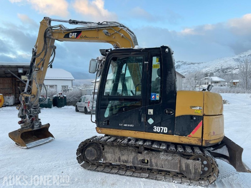 2012 Cat 307D Gravemaskin, Tiltrotator, S50, 8392 timer, sertifisert til Juli 2026 - Ekskavators: foto 3 2012 Cat 307D Gravemaskin, Tiltrotator, S50, 8392 timer, sertifisert til Juli 2026 - Ekskavators: foto 3