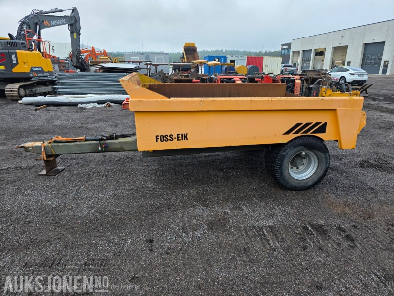 2012 Foss-eik dumperhenger hydraulisk med baklem - Tillatt totaltvekt 10400 kg - Celtniecības maisītājs: foto 2 2012 Foss-eik dumperhenger hydraulisk med baklem - Tillatt totaltvekt 10400 kg - Celtniecības maisītājs: foto 2