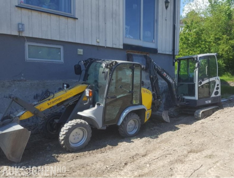 2012 KramerAllrad 350 Hjullaster - KUN 660 timer Mva-fri - Med original skuffe og pallegafler - Riteņu iekrāvējs: foto 2 2012 KramerAllrad 350 Hjullaster - KUN 660 timer Mva-fri - Med original skuffe og pallegafler - Riteņu iekrāvējs: foto 2