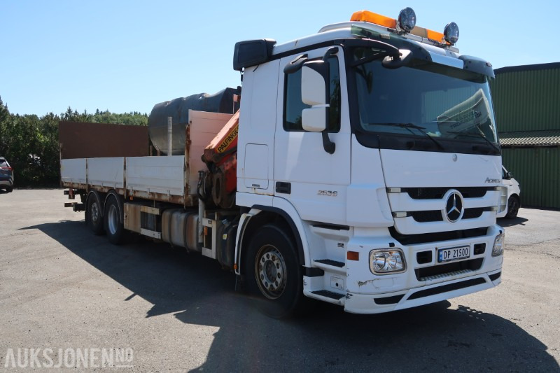 2013 Mercedes-Benz ACTROS 2536 med Palfinger PK165502 kran og baklift - Kravas auto ar manipulatoru: foto 3 2013 Mercedes-Benz ACTROS 2536 med Palfinger PK165502 kran og baklift - Kravas auto ar manipulatoru: foto 3