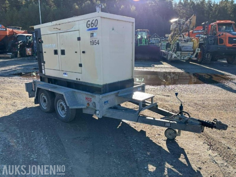 2014 Doosan G60 strømaggregat 60 kVA med 2 akslet henger - Celtniecības maisītājs: foto 2 2014 Doosan G60 strømaggregat 60 kVA med 2 akslet henger - Celtniecības maisītājs: foto 2