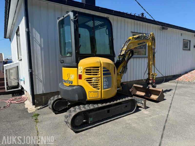 2016 Komatsu PC26MR minigraver m/2 skuffer. - Mini-ekskavators: foto 4 2016 Komatsu PC26MR minigraver m/2 skuffer. - Mini-ekskavators: foto 4