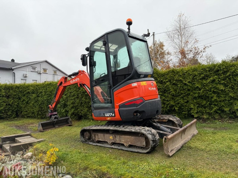 2016 Kubota U27-4 MINIGRAVER ROTOR 2 SKUFFER SERVICEHISTORIKK 2430 TIMER - Mini-ekskavators: foto 3 2016 Kubota U27-4 MINIGRAVER ROTOR 2 SKUFFER SERVICEHISTORIKK 2430 TIMER - Mini-ekskavators: foto 3