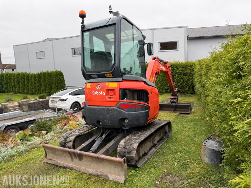 2016 Kubota U27-4 MINIGRAVER ROTOR 2 SKUFFER SERVICEHISTORIKK 2430 TIMER - Mini-ekskavators: foto 4 2016 Kubota U27-4 MINIGRAVER ROTOR 2 SKUFFER SERVICEHISTORIKK 2430 TIMER - Mini-ekskavators: foto 4