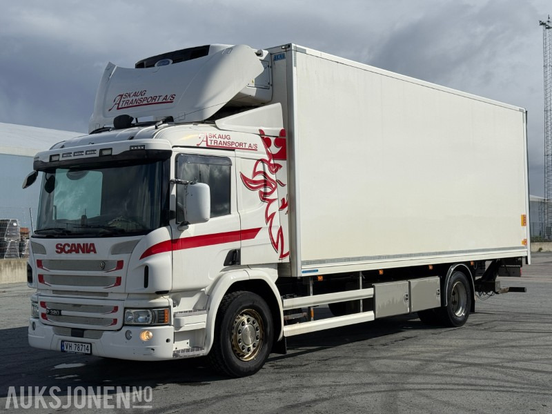 2016 Scania P320 4x2 skapbil - kjøl/frys - bakløft - Kravas automašīna ar slēgto virsbūvi: foto 1 2016 Scania P320 4x2 skapbil - kjøl/frys - bakløft - Kravas automašīna ar slēgto virsbūvi: foto 1