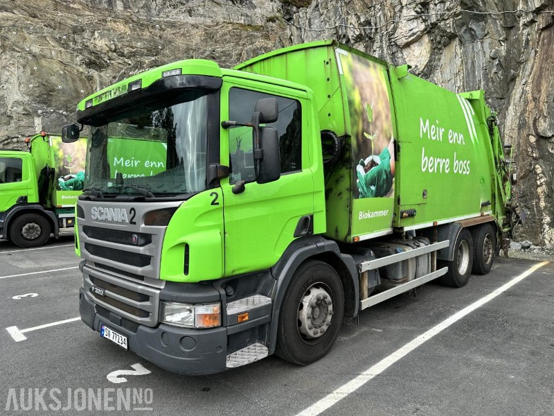 2016 Scania P320 Komprimatorbil - 2 kammer Inkl. biokammer/MTM påbygg/EU ok - Atkritumu vedējs: foto 1 2016 Scania P320 Komprimatorbil - 2 kammer Inkl. biokammer/MTM påbygg/EU ok - Atkritumu vedējs: foto 1