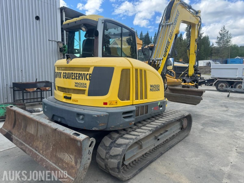 2016 Wacker Neuson ET 90 GRAVEMASKIN MED ROTOTILT, SENTRALSMØRING OG 3 SKUFFER - Ekskavators: foto 3 2016 Wacker Neuson ET 90 GRAVEMASKIN MED ROTOTILT, SENTRALSMØRING OG 3 SKUFFER - Ekskavators: foto 3