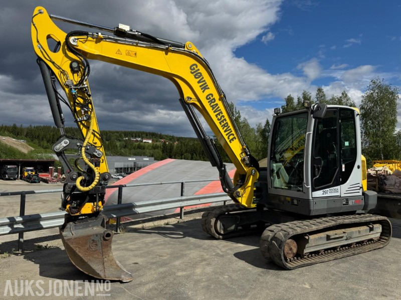 2016 Wacker Neuson ET 90 GRAVEMASKIN MED ROTOTILT, SENTRALSMØRING OG 3 SKUFFER - Ekskavators: foto 1 2016 Wacker Neuson ET 90 GRAVEMASKIN MED ROTOTILT, SENTRALSMØRING OG 3 SKUFFER - Ekskavators: foto 1