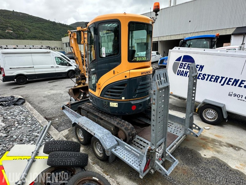 2017 Hyundai Robex 25z-9AK Minigraver med maskinhenger og tilbehør, 909 timer - Mini-ekskavators: foto 3 2017 Hyundai Robex 25z-9AK Minigraver med maskinhenger og tilbehør, 909 timer - Mini-ekskavators: foto 3