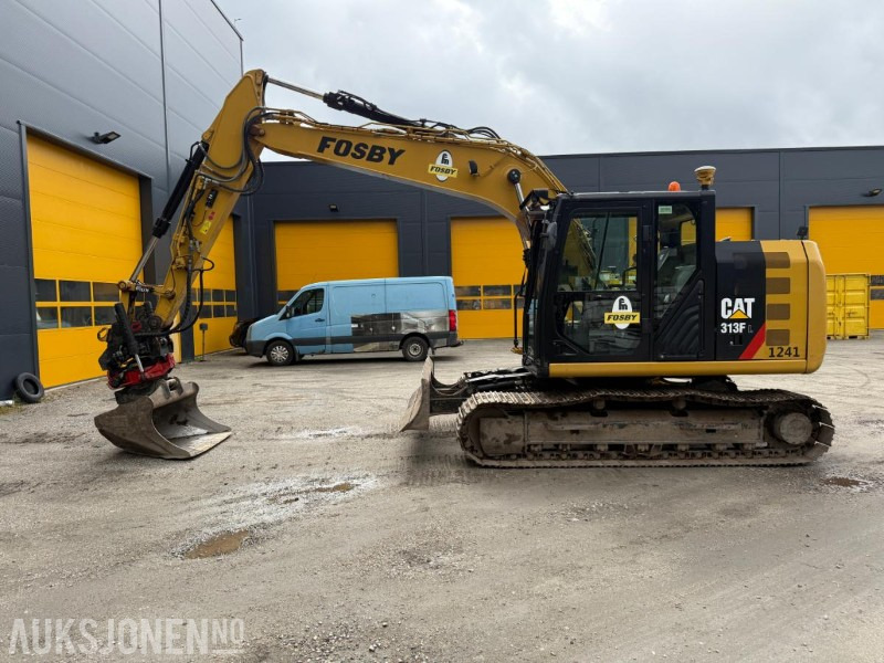 2018 Cat 313FL BELTEGRAVER MASKINSTYRING R5 ROTOTILT 3 SKUFFER SERVICEHISTORIKK. - Ekskavators: foto 1 2018 Cat 313FL BELTEGRAVER MASKINSTYRING R5 ROTOTILT 3 SKUFFER SERVICEHISTORIKK. - Ekskavators: foto 1