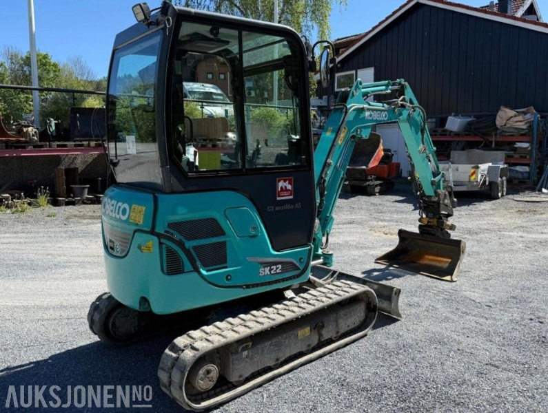 2018 Kobelco sk22 Minigraver med rotortilt - Mini-ekskavators: foto 4 2018 Kobelco sk22 Minigraver med rotortilt - Mini-ekskavators: foto 4