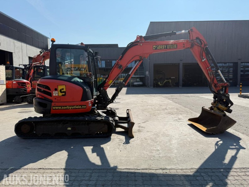2018 Kubota U55-4 BELTEGRAVER ENGCON TILTROTATOR 2 SKUFFER SERVICEHISTORIKK SENTRALSMØRING - Ekskavators: foto 4 2018 Kubota U55-4 BELTEGRAVER ENGCON TILTROTATOR 2 SKUFFER SERVICEHISTORIKK SENTRALSMØRING - Ekskavators: foto 4