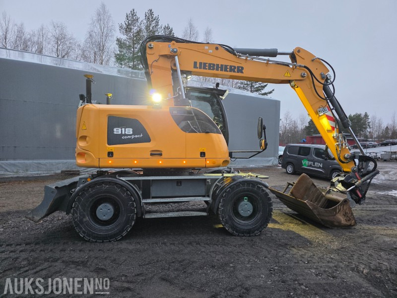 2018 Liebherr A918 compact litronic hjulgraver 18 T - Ekskavators: foto 5 2018 Liebherr A918 compact litronic hjulgraver 18 T - Ekskavators: foto 5