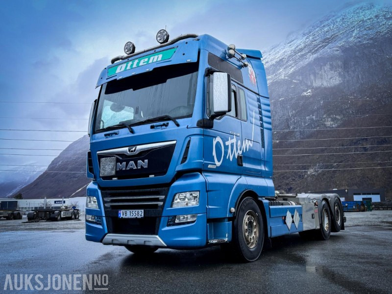 2018 MAN TGX 26.580 - D38 - Euro 6 - Krokbil - 20 tonns JOAB Krok med knekk - 6x2 - Pacēlājs ar āķi: foto 1 2018 MAN TGX 26.580 - D38 - Euro 6 - Krokbil - 20 tonns JOAB Krok med knekk - 6x2 - Pacēlājs ar āķi: foto 1