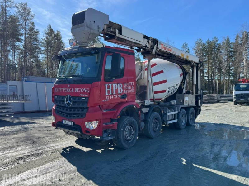 2018 Mercedes-Benz Arocs båndbil til betong - Betonvedējs: foto 1 2018 Mercedes-Benz Arocs båndbil til betong - Betonvedējs: foto 1