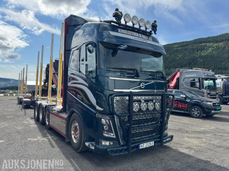 2018 Volvo FH16 8X4 komplett tømmerbil med kran og henger. - Kokvedējs, Kravas auto ar manipulatoru: foto 3 2018 Volvo FH16 8X4 komplett tømmerbil med kran og henger. - Kokvedējs, Kravas auto ar manipulatoru: foto 3