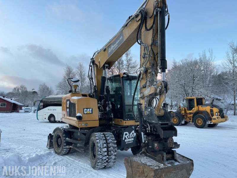 Ekskavators 2019 Cat M314F Hjulgraver, 4840 timer, Tiltrotator, S60, maskinstyring, sertifisert til Juli 2026: foto 9