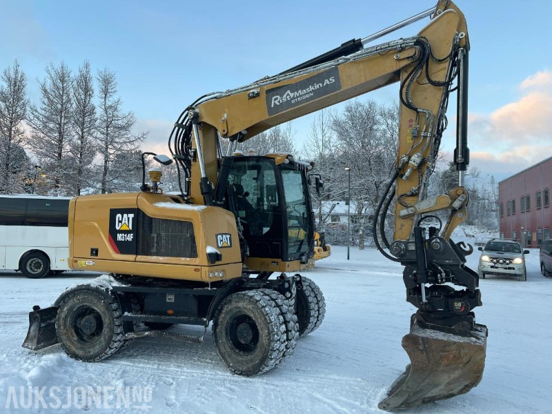 Ekskavators 2019 Cat M314F Hjulgraver, 4840 timer, Tiltrotator, S60, maskinstyring, sertifisert til Juli 2026: foto 8
