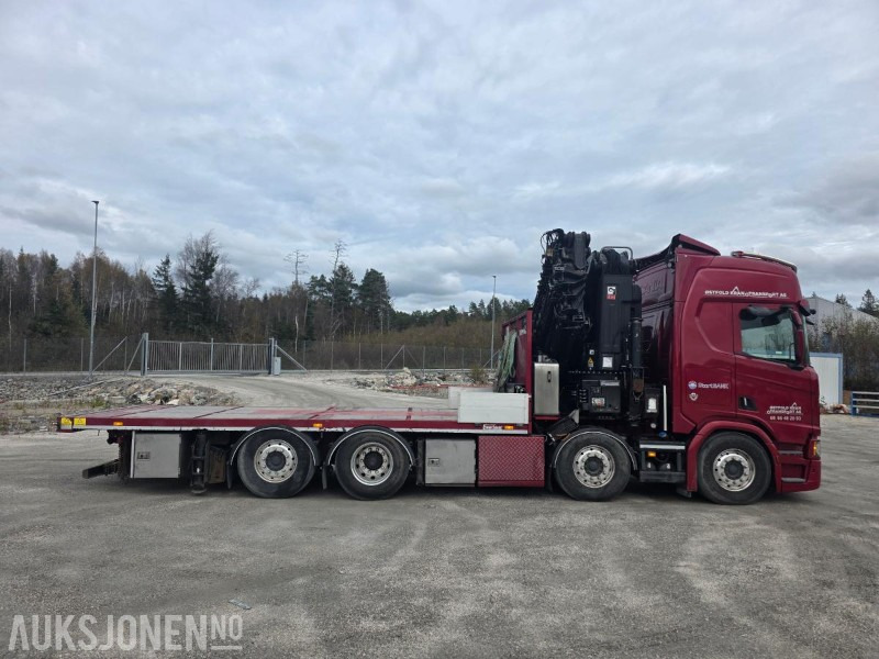 2019 Scania R-serie 580 kranbil / EURO 6 / Topp utstyrt / servicehistorikk / HIAB-kran 858, 80 Tm / Nylig EU - Kravas auto ar manipulatoru: foto 5 2019 Scania R-serie 580 kranbil / EURO 6 / Topp utstyrt / servicehistorikk / HIAB-kran 858, 80 Tm / Nylig EU - Kravas auto ar manipulatoru: foto 5