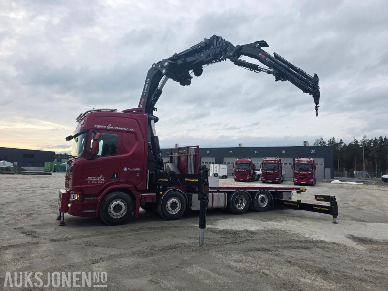 2019 Scania R-serie 580 kranbil / EURO 6 / Topp utstyrt / servicehistorikk / HIAB-kran 858, 80 Tm / Nylig EU - Kravas auto ar manipulatoru: foto 1 2019 Scania R-serie 580 kranbil / EURO 6 / Topp utstyrt / servicehistorikk / HIAB-kran 858, 80 Tm / Nylig EU - Kravas auto ar manipulatoru: foto 1
