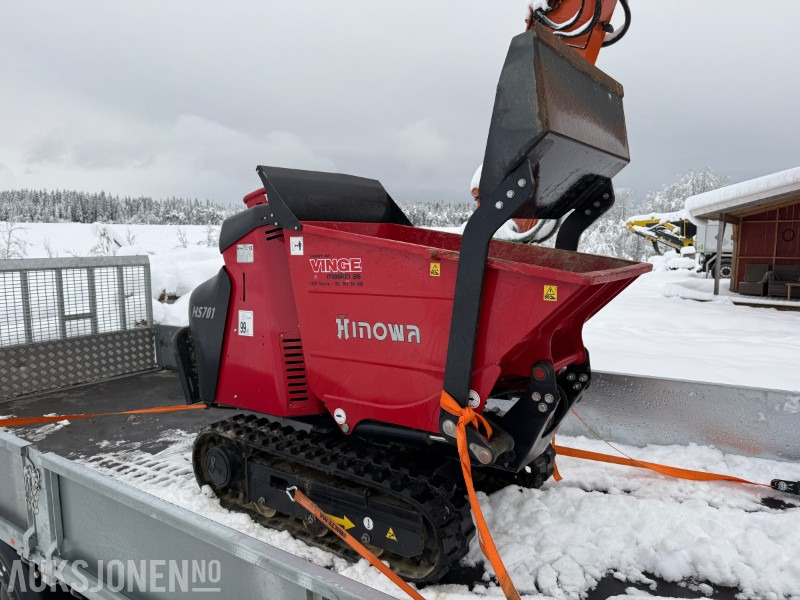 2020 Hinowa HS701 Selvlastende minidumper - Honda GX270 motor - 700 kg nyttelast - Bezceļu pašizgāzējs: foto 2 2020 Hinowa HS701 Selvlastende minidumper - Honda GX270 motor - 700 kg nyttelast - Bezceļu pašizgāzējs: foto 2
