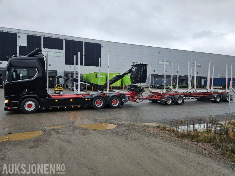 2020 Scania R730 B6x4NB med henger - Kokvedējs, Kravas auto ar manipulatoru: foto 2 2020 Scania R730 B6x4NB med henger - Kokvedējs, Kravas auto ar manipulatoru: foto 2