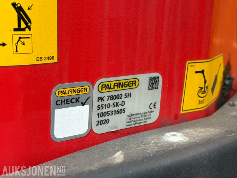 2020 Volvo FH540 Euro6T 8X2 kranbil - Palfinger PK 78002 SH - 54 824 km - Kravas auto ar manipulatoru: foto 5 2020 Volvo FH540 Euro6T 8X2 kranbil - Palfinger PK 78002 SH - 54 824 km - Kravas auto ar manipulatoru: foto 5