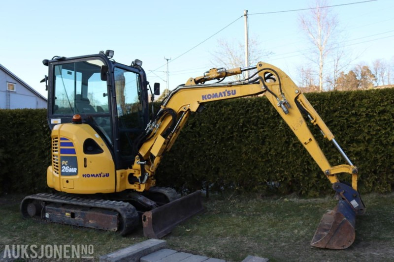 2021 Komatsu PC26MR minigraver m/3 skuffer. - Mini-ekskavators: foto 2 2021 Komatsu PC26MR minigraver m/3 skuffer. - Mini-ekskavators: foto 2
