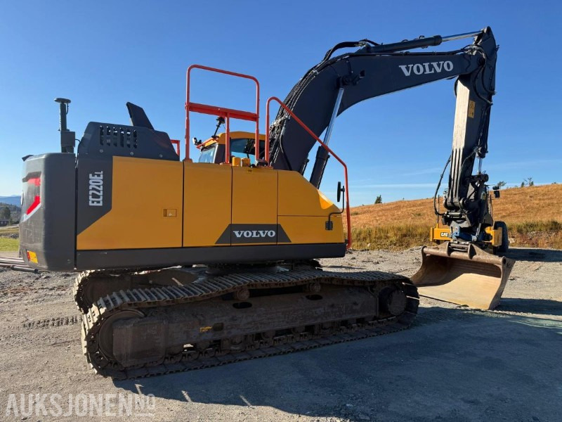 2022 Volvo EC220EL BELTEGRAVER ROTOTILT SERVICEHISTORIKK - Ekskavators: foto 5 2022 Volvo EC220EL BELTEGRAVER ROTOTILT SERVICEHISTORIKK - Ekskavators: foto 5