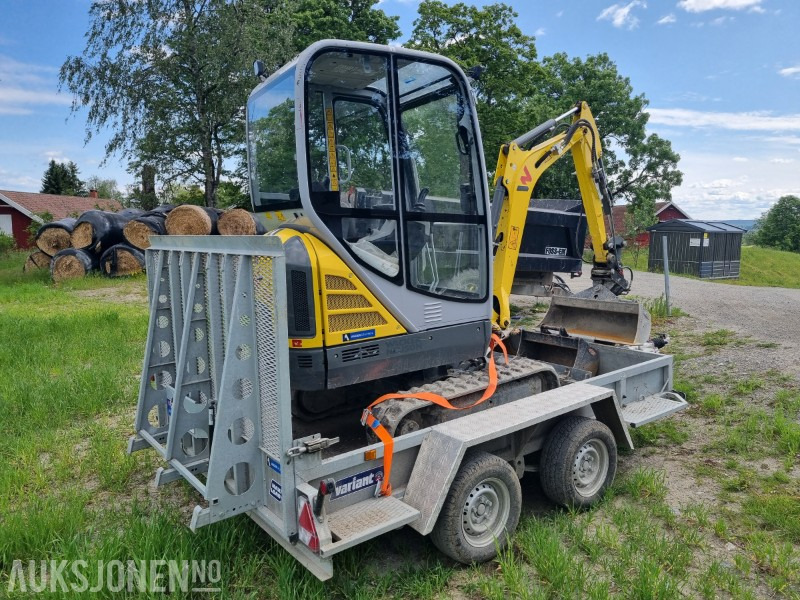 2022 Wacker Neuson ET16 mini graver med henger NC8296 - Ekskavators: foto 3 2022 Wacker Neuson ET16 mini graver med henger NC8296 - Ekskavators: foto 3