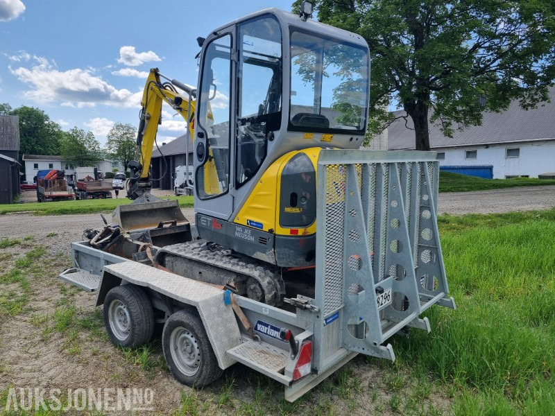 2022 Wacker Neuson ET16 mini graver med henger NC8296 - Ekskavators: foto 5 2022 Wacker Neuson ET16 mini graver med henger NC8296 - Ekskavators: foto 5