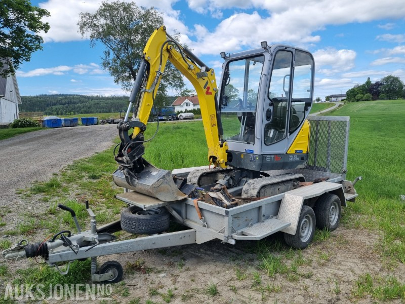 2022 Wacker Neuson ET16 mini graver med henger NC8296 - Ekskavators: foto 1 2022 Wacker Neuson ET16 mini graver med henger NC8296 - Ekskavators: foto 1
