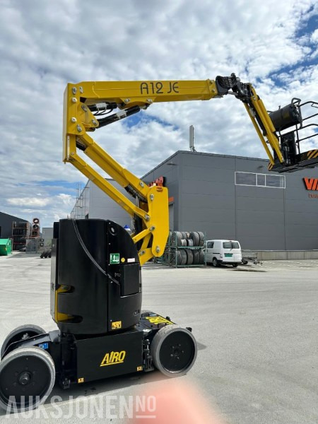 2023 AIRO A12 JE, elektrisk bomlift - Roterende Jibb - Arbeidshøyde 12,1 m. - Leveres med ny årskontroll! - Pacēlājs: foto 2 2023 AIRO A12 JE, elektrisk bomlift - Roterende Jibb - Arbeidshøyde 12,1 m. - Leveres med ny årskontroll! - Pacēlājs: foto 2