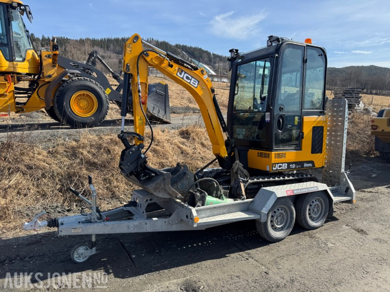 2024 JCB 19 C-1 MINIGRAVER, 3 SKUFFER, PIGGHAMMER, MASKINHENGER, KUN 200 TIMER, UTVIDET GARANTI - Mini-ekskavators: foto 2 2024 JCB 19 C-1 MINIGRAVER, 3 SKUFFER, PIGGHAMMER, MASKINHENGER, KUN 200 TIMER, UTVIDET GARANTI - Mini-ekskavators: foto 2