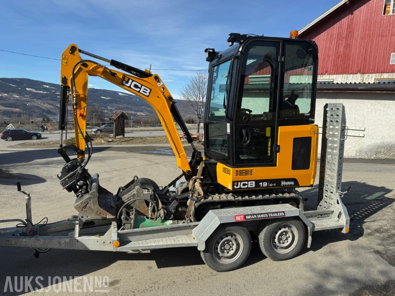 2024 JCB 19 C-1 MINIGRAVER, 3 SKUFFER, PIGGHAMMER, MASKINHENGER, KUN 200 TIMER, UTVIDET GARANTI - Mini-ekskavators: foto 1 2024 JCB 19 C-1 MINIGRAVER, 3 SKUFFER, PIGGHAMMER, MASKINHENGER, KUN 200 TIMER, UTVIDET GARANTI - Mini-ekskavators: foto 1