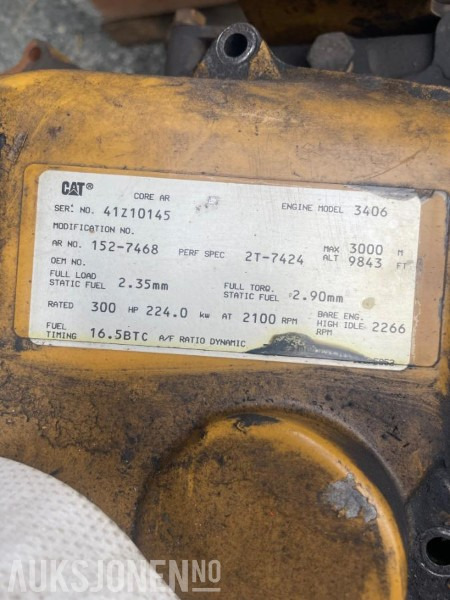 Cat 980 motor 3406 - Celtniecības maisītājs: foto 5 Cat 980 motor 3406 - Celtniecības maisītājs: foto 5