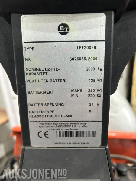 2009 Toyota truck LPE 200/8, Reparasjonsobjekt - Iekraušanas tehnika: foto 5 2009 Toyota truck LPE 200/8, Reparasjonsobjekt - Iekraušanas tehnika: foto 5