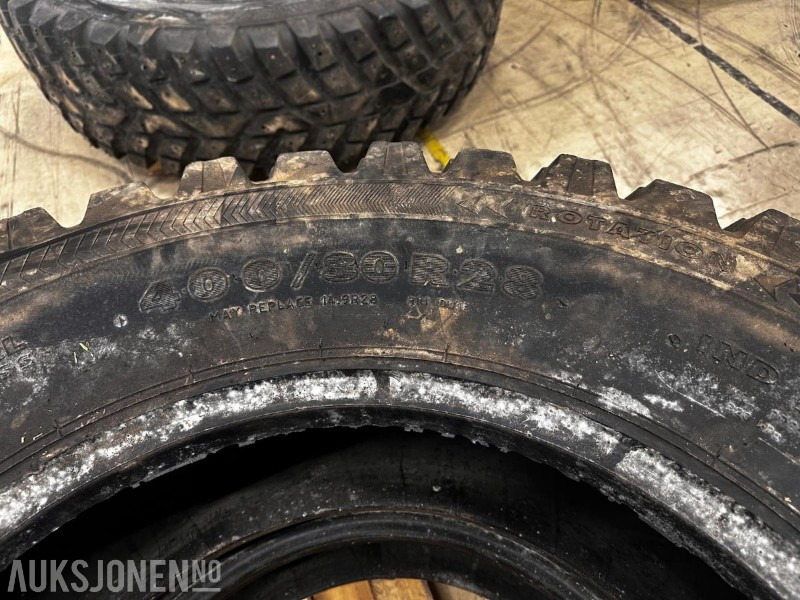 2 stk. Nokian 400/80 R28 dekk - Lauksaimniecības tehnika: foto 4 2 stk. Nokian 400/80 R28 dekk - Lauksaimniecības tehnika: foto 4