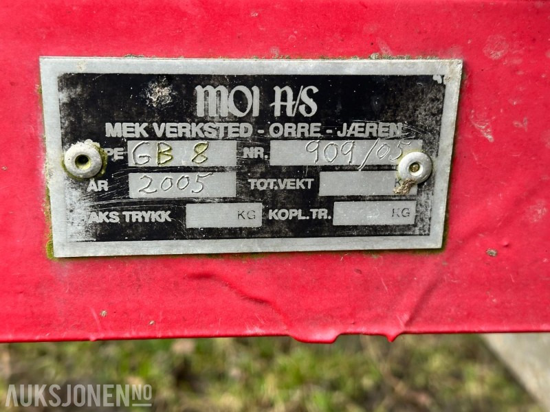 Lauksaimniecības tehnika 2005 MOI BG 8 Gjødselvogn m/Vogelsang spreder: foto 9 Lauksaimniecības tehnika 2005 MOI BG 8 Gjødselvogn m/Vogelsang spreder: foto 9